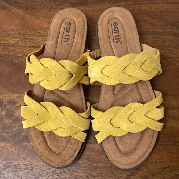 Earth Desty Round Toe Woven Casual Slip-on Sandals Size 8 New - Picture 8 of 10